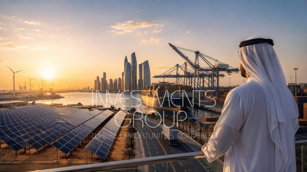 2- Investment Opportunity Sectors in the UAE - Investments_Group - Investments Group Investment opportunity sectors in the UAE across energy, healthcare, technology, real estate, aviation, media, exhibitions, architecture, sports, and retail